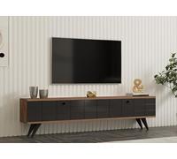 Hanah Home Support TV, mélamine, Atlantic Pin Antracite, Taille Unique