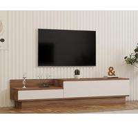 Hanah Home Support TV, mélamine, Atlantic Pin White, Taille Unique