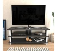 Hanah Home Support TV, mélamine, Blanc Anthracite, Taille Unique