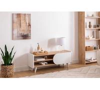 Hanah Home Support TV, mélamine, Blanc Saphir, Taille Unique