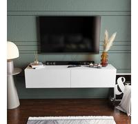 Hanah Home Support TV, mélamine, Blanc, Taille Unique