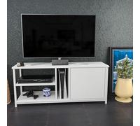 Hanah Home Support TV, mélamine, Blanc, Taille Unique