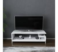 Hanah Home Support TV, mélamine, Blanc, Taille Unique