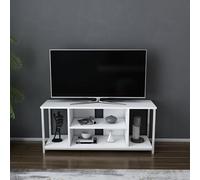 Hanah Home Support TV, mélamine, Blanc, Taille Unique