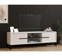 Hanah Home Support TV, mélamine, Blanc, Taille Unique