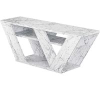 Hanah Home Support TV, mélamine, Carrara Marbre, Taille Unique