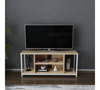 Hanah Home Support TV, mélamine, Chêne Blanc, Taille Unique