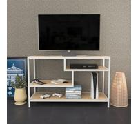 Hanah Home Support TV, mélamine, Chêne Blanc, Taille Unique