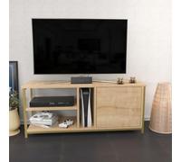 Hanah Home Support TV, mélamine, Chêne doré, Taille Unique