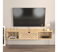 Hanah Home Support TV, mélamine, chêne, Taille Unique