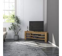 Hanah Home Support TV, mélamine, chêne, Taille Unique