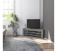 Hanah Home Support TV, mélamine, Gris, Taille Unique