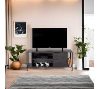 Hanah Home Support TV, mélamine, Marron foncé et Noir, Taille Unique