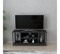 Hanah Home Support TV, mélamine, Noir/Anthracite, Taille Unique