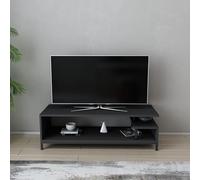 Hanah Home Support TV, mélamine, Noir/Anthracite, Taille Unique