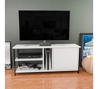 Hanah Home Support TV, mélamine, Noir/Blanc, Taille Unique