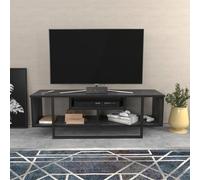 Hanah Home Support TV, mélamine, Noir, Taille Unique