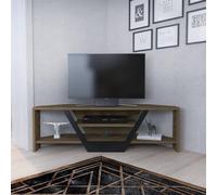 Hanah Home Support TV, mélamine, Oud Oak Black, Taille Unique