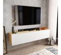 Hanah Home Support TV, mélamine, Sapphire Blanc, Taille Unique