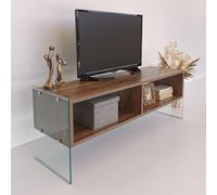 Hanah Home Support TV, mélamine, Walnut, Taille Unique