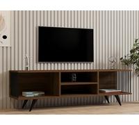 Hanah Home Support TV, mélamine, Walnut, Taille Unique