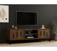 Hanah Home Support TV, mélamine, Walnut, Taille Unique