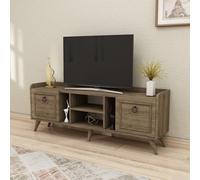 Hanah Home Support TV, mélamine, Walnut, Taille Unique