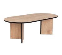 Hanah Home Table à café élégante, chêne Saphir et Noir, 119 x 39,8 x 60 cm, 100% mélamine, épaisseur 18 mm, Design Moderne pour Salon
