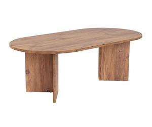 Hanah Home Table à café élégante, pin Atlantique, 119 x 39,8 x 60 cm, 100% mélamine, épaisseur 18 mm, Parfaite pour Les Salons Modernes et Les espaces