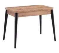 Hanah Home - Table de repas extensible Dolunay noir, marron Noir, Marron G