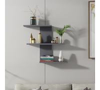 Hanah Home Wacker, mélamine, Anthrazit, Taille Unique