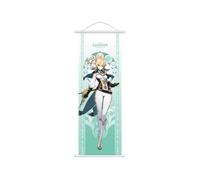 hanaiette 1 pièce Genshin Impact Peinture à suspendre en tissu de soie Poster gravé Périphérique d'animation pour les amateurs de jeu (Jean)