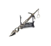 Hanaiette 1 porte-clés Elden Ring Game Armes périphériques avec présentoir pour les fans d'anime, gris, taille unique