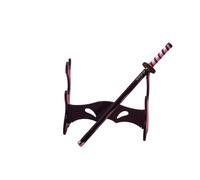 Hanaiette 1 stylo à encre gel Demon Slayer modèle d'arme pour cadeau, collection, écriture avec recharge de stylo et support d'épée (Iguro Obanai)
