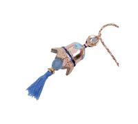 Hanaiette Genshin Impact Bell (Cloche d'arme, forme irrégulière, métal, porte-bonheur), 3 cm, chaîne de 55 cm, 1 pièce