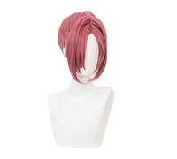 Hanako-kun Mitsuba Perruque de cheveux synthétiques Rose + bonnet de perruque pour jeux de rôle