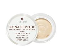 Hanalei Kona Peptide Crème contour des yeux, minimise les rides, les gonflements, les plantes hawaïennes, caféine, peptides, formule revitalisante hydratante, États-Unis, sans cruauté envers les