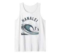 Hanalei Surfing Kauai Hawaii Wave Surf Retro Surf Débardeur