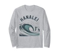 Hanalei Surfing Kauai Hawaii Wave Surf Retro Surf Manche Longue