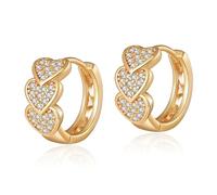 Hanaoops Boucles d'oreilles Creoles Femme 18K Plaqué Or Boucles d'oreilles Créoles Épaisses Hypoallergénique Boucles d'oreilles Créoles Ovales Ouvertes Boucles d'oreilles Mini Cartilage Lisse Drapé