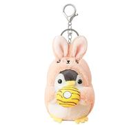 Hanaoops Porte-Clés pour Femme Fille Porte Clés en Peluche Mignons Décoratifs Pendentif en Peluche Bijou de Sac à Main pour Enfants et Adultes (Lapin, taille unique)