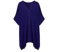 Hanaoops Robe de Plage Femme Sexy V-Cou Bikini Cache-Maillots Hauts de Plage décontractés pour l'été Maillot de Bain en Dentelle