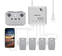 Hanatora Chargeur de batterie Air 2S, Mavic Air 2 compatible avec drone DJI Air 2S, Mavic Air 2, accessoires de hub de charge rapide multi-parallèle