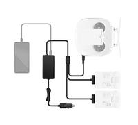 Hanatora Chargeur de batterie de voiture pour DJI Phantom 4/Pro V2.0/Pro+/Advanced/Advanced Plus/Obsidienne Drone Batterie et télécommande, USB Portable Multiple Rapid Charging Hub Accessoires