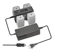 Hanatora Chargeur de batterie domestique et chargeur de voiture avec interrupteur pour drone DJI Air 2S, Mavic Air 2, hub de charge rapide 5 en 1 avec charge et stockage