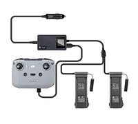Hanatora Chargeur de batterie LCD de voiture pour drone DJI Mavic 3 et télécommande, charge (2 x USB + 1 x batterie) accessoires de hub de charge rapide