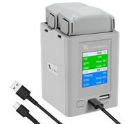 Hanatora Chargeur de batterie LCD pour drone DJI Mini 4 Pro, Mini 3, Mini 3 Pro, hub de charge bidirectionnel, charge deux batteries accessoires