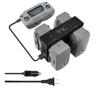 Hanatora Mavic 2 Zoom/Pro Chargeur de batterie mural et de voiture pour drone DJI Mavic 2 Zoom/Pro, hub de charge 5 en 1 avec chargement, décharge, stockage de charge