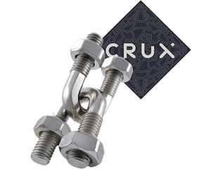 Hanayama Casse-tête en U - Niveau 4 sur 6 - assez dur - Autocollant Crux inclus