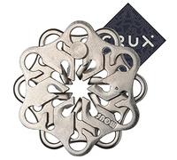Hanayama Cast Snow Puzzle - Niveau 2 sur 6 - Assez difficile - Comprend un autocollant Crux